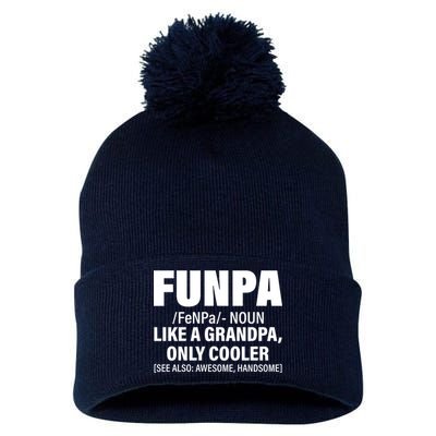 Funpa Like A Grandpa Only Cooler Pom Pom 12in Knit Beanie