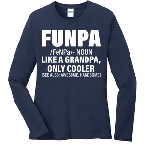 Funpa Like A Grandpa Only Cooler Ladies Long Sleeve Shirt