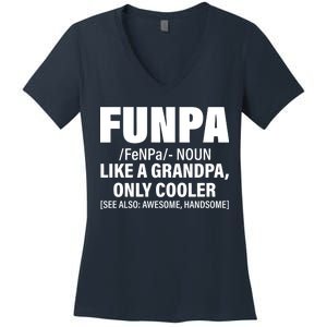 Funpa Like A Grandpa Only Cooler Women's V-Neck T-Shirt