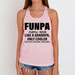 Funpa Like A Grandpa Only Cooler Women's Knotted Racerback Tank