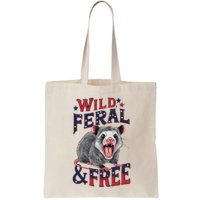 Funny Unhinged Opossum Wild Feral & Free Possum 4th Of July Bag