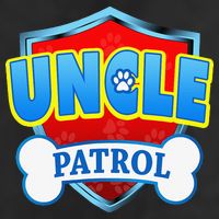 Funny Uncle Patrol Dog Mom Dad 7 Panel Mesh Trucker Snapback Hat