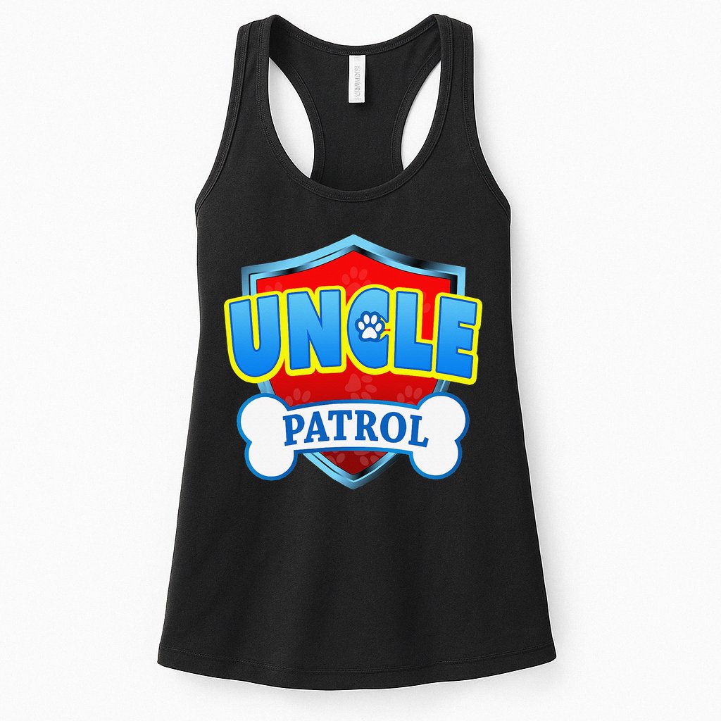Funny Uncle Patrol Dog Mom Dad Womens Tank Top