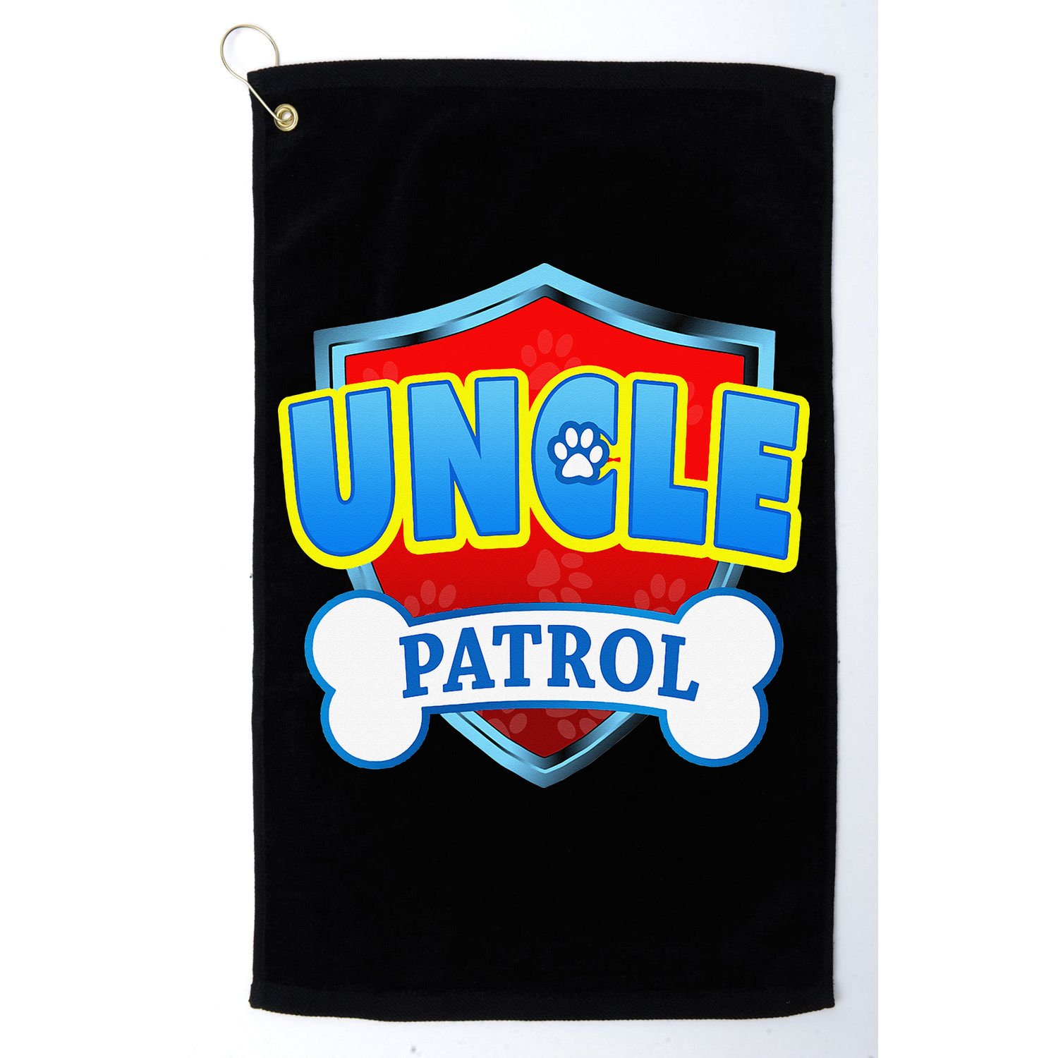 Funny Uncle Patrol Dog Mom Dad Golf Towel