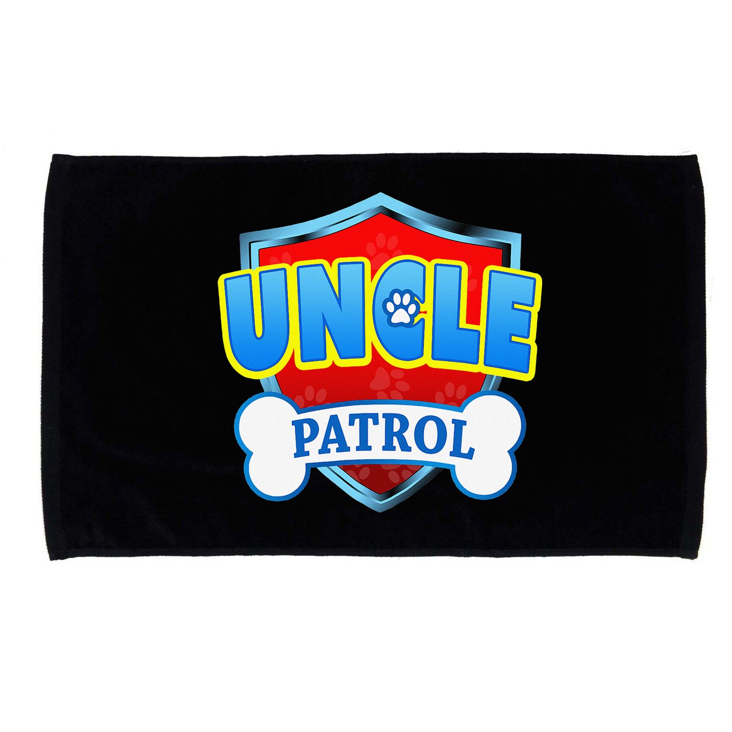 Funny Uncle Patrol Dog Mom Dad Microfiber Hand Towel
