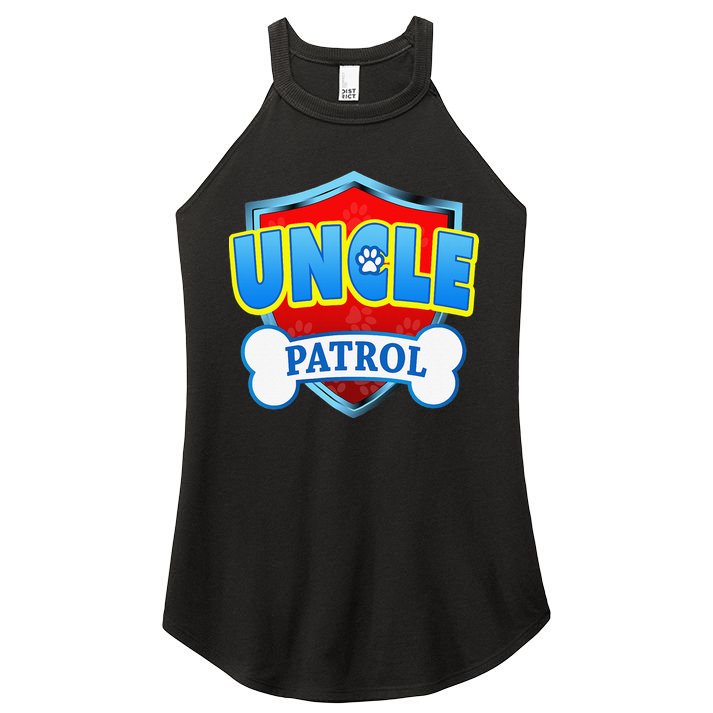 Funny Uncle Patrol Dog Mom Dad Women's Perfect Tri Rocker Tank