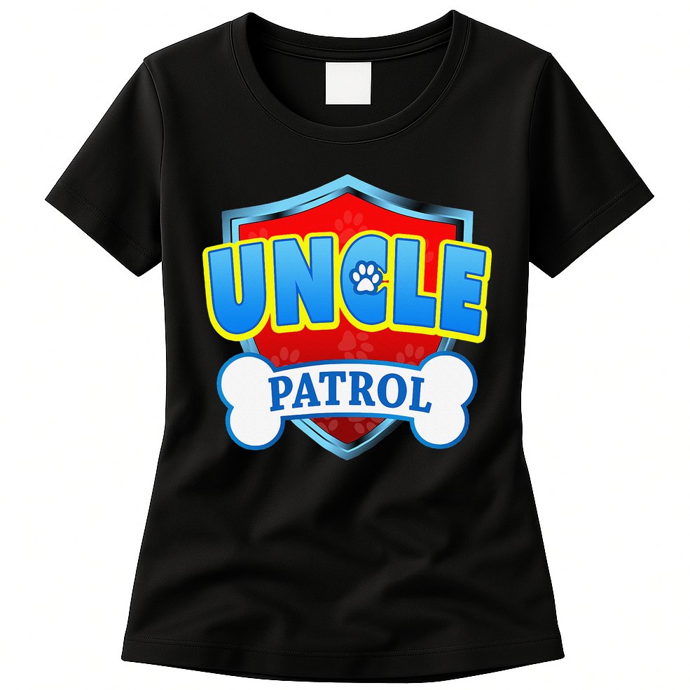 Funny Uncle Patrol Dog Mom Dad Womens T-Shirt