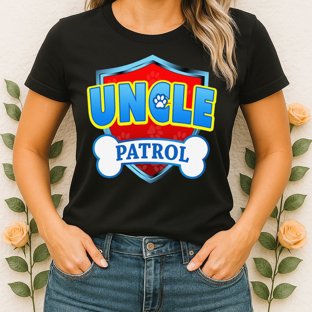 Funny Uncle Patrol Dog Mom Dad Womens T-Shirt