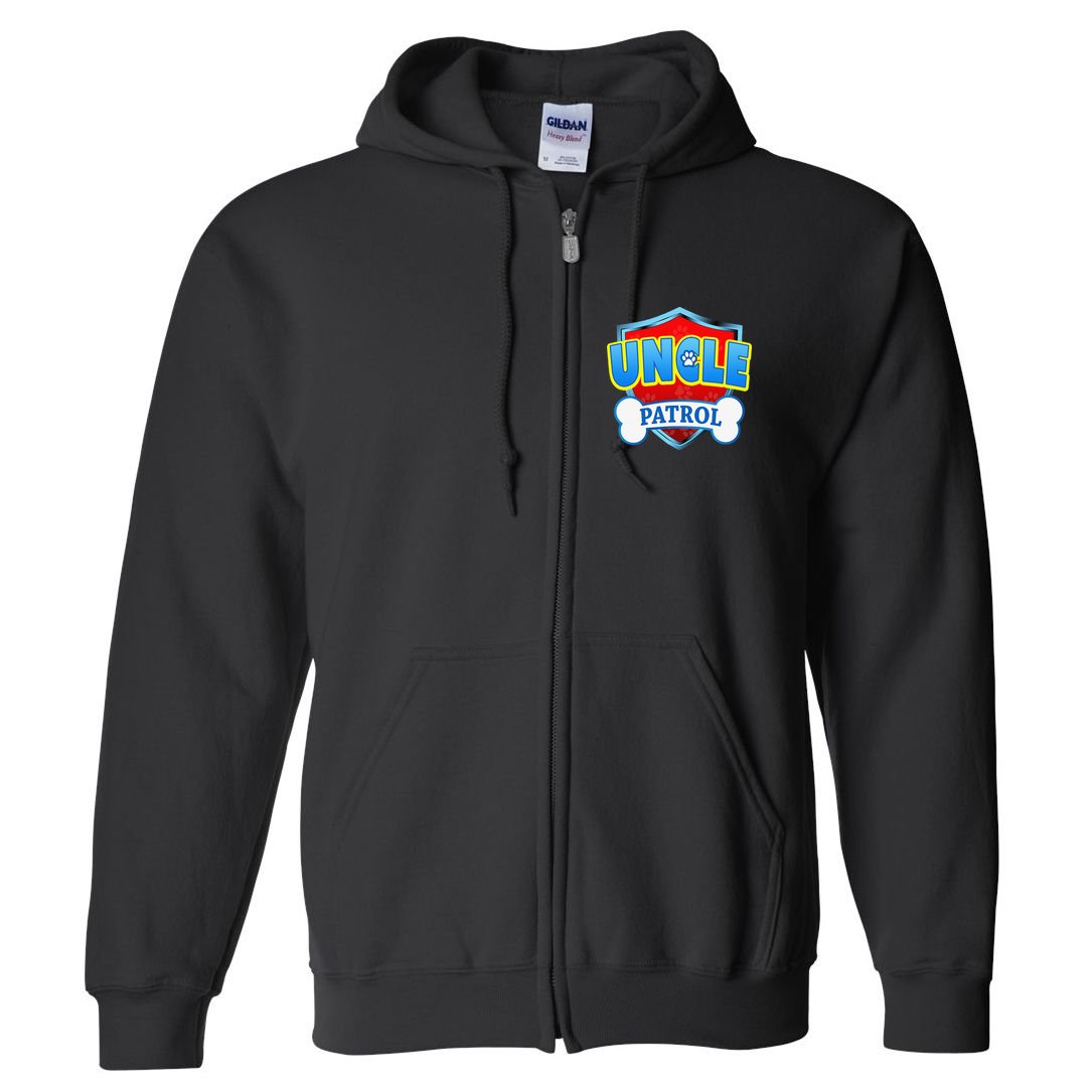 Funny Uncle Patrol Dog Mom Dad Full Zip Hoodie