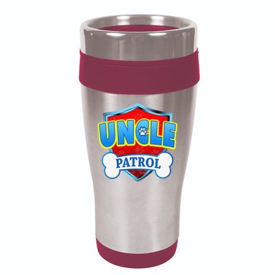 Funny Uncle Patrol Dog Mom Dad 16oz Travel Tumbler