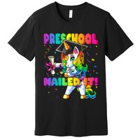 Flossing Unicorn Preschool Graduation Cap Diploma Gift Premium T-Shirt