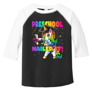 Flossing Unicorn Preschool Graduation Cap Diploma Gift Toddler Fine Jersey T-Shirt