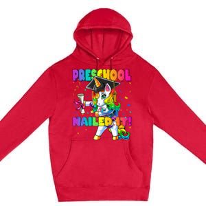 Flossing Unicorn Preschool Graduation Cap Diploma Gift Premium Pullover Hoodie