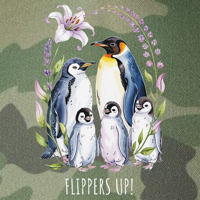 Flippers Up Penguins Resist Tariffs Legacy Tie Dye Trucker Hat