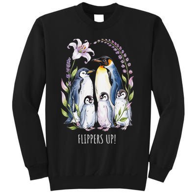 Flippers Up Penguins Resist Tariffs Sweatshirt