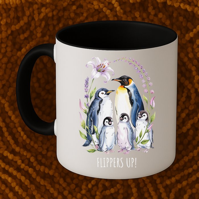 Flippers Up Penguins Resist Tariffs Mug