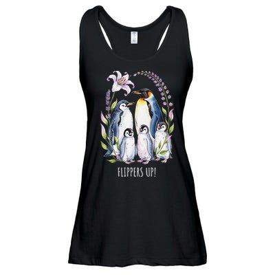 Flippers Up Penguins Resist Tariffs Ladies Essential Flowy Tank