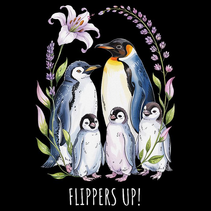 Flippers Up Penguins Resist Tariffs 16 in Basic Backpack
