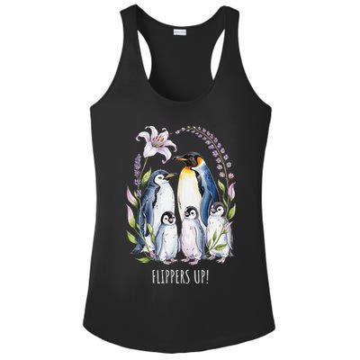 Flippers Up Penguins Resist Tariffs Ladies PosiCharge Competitor Racerback Tank