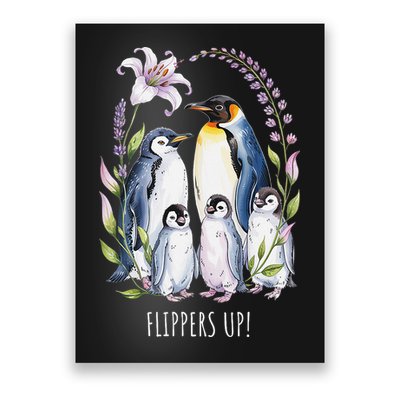 Flippers Up Penguins Resist Tariffs Poster