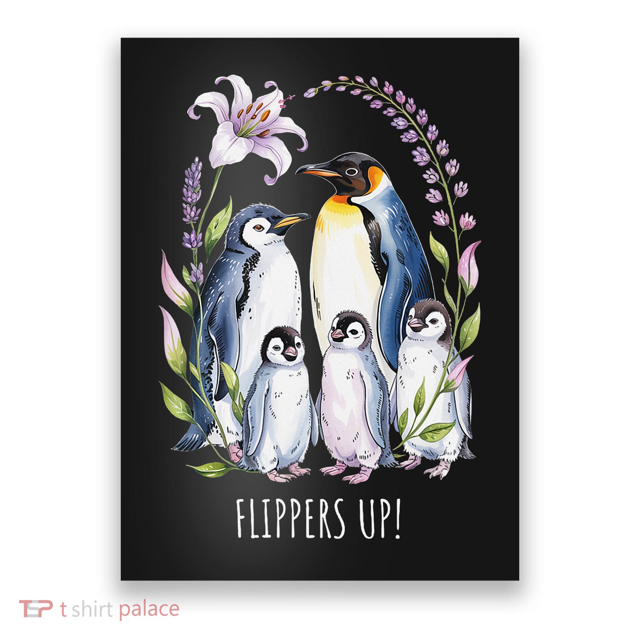 Flippers Up Penguins Resist Tariffs Poster