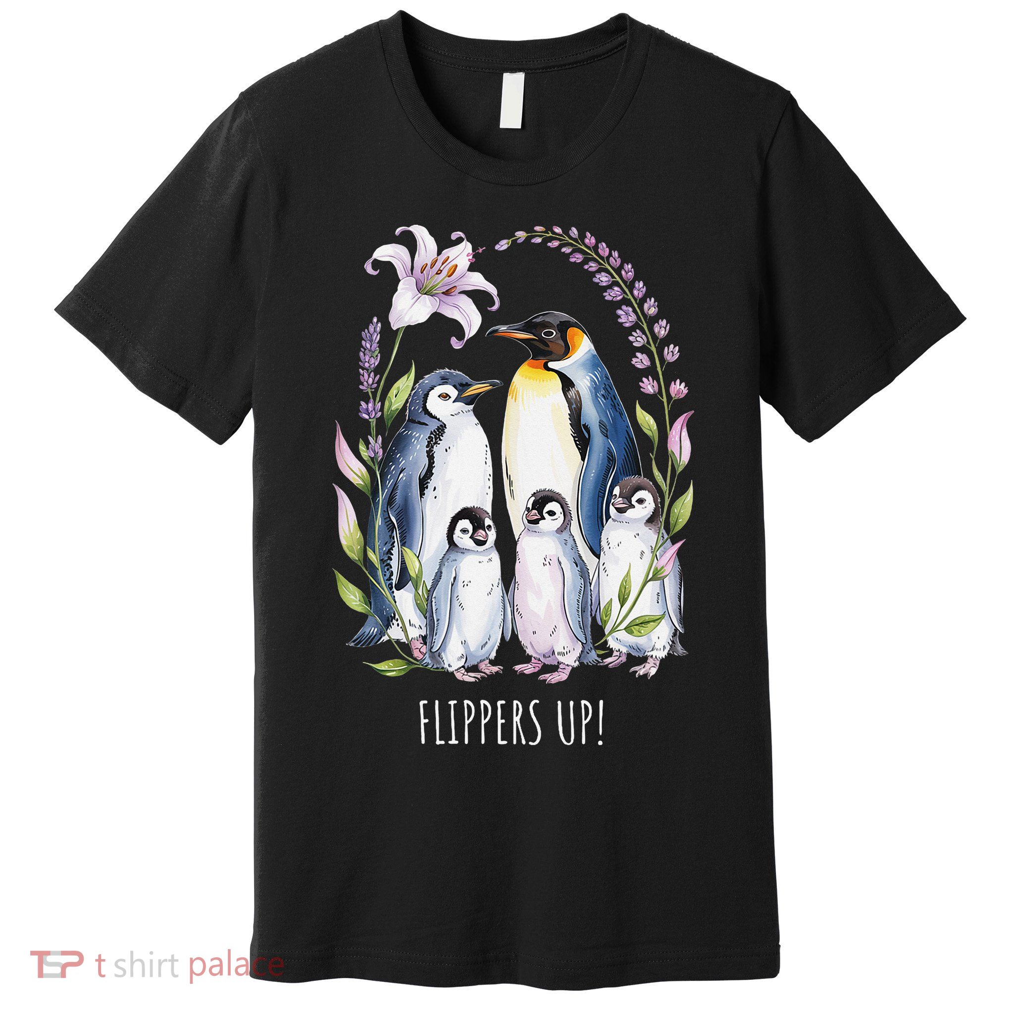 Flippers Up Penguins Resist Tariffs Premium T-Shirt