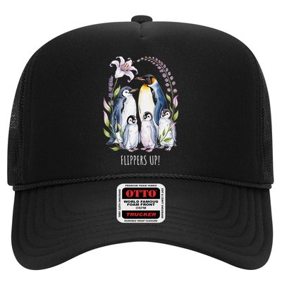 Flippers Up Penguins Resist Tariffs Trucker Hat
