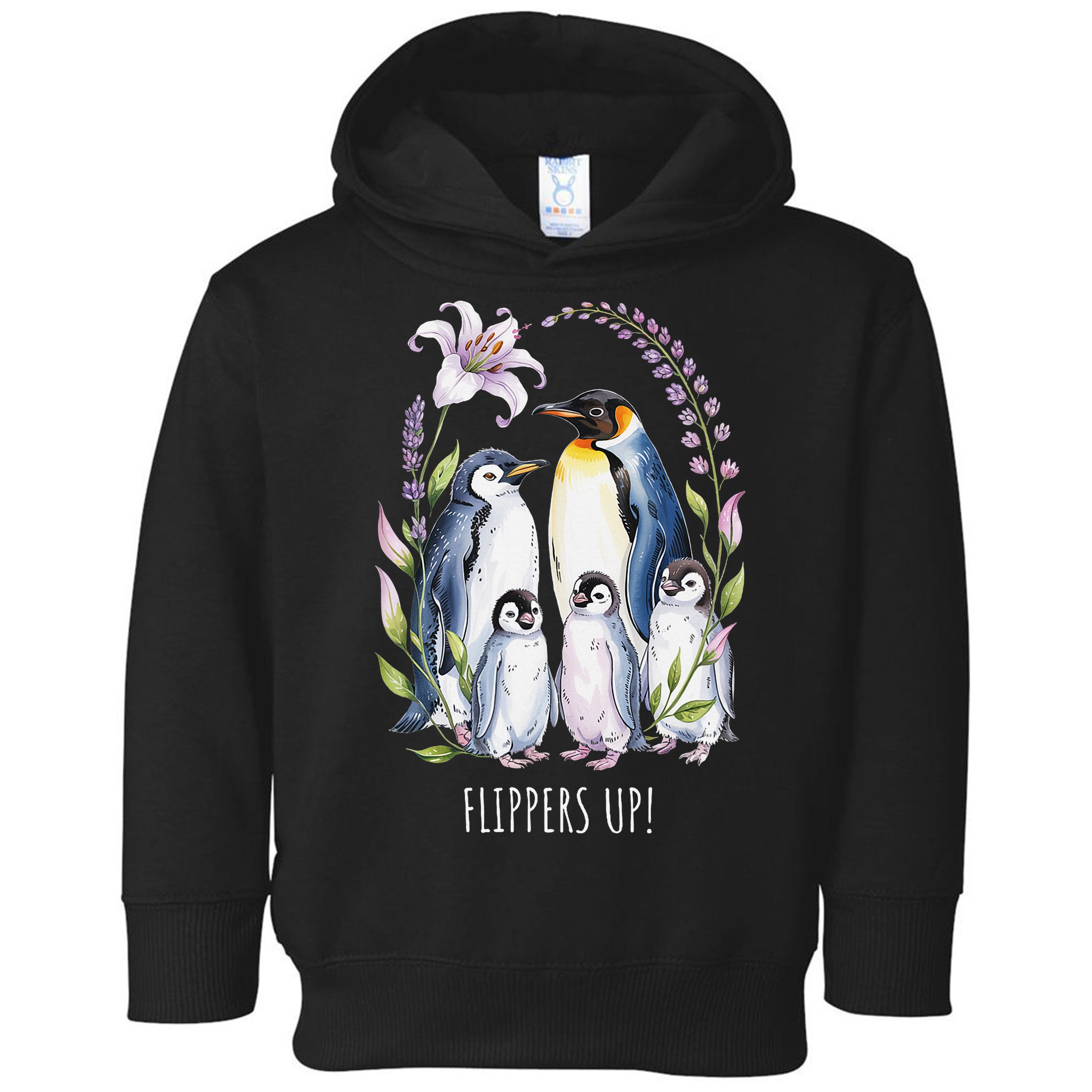 Flippers Up Penguins Resist Tariffs Toddler Hoodie