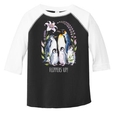 Flippers Up Penguins Resist Tariffs Toddler Fine Jersey T-Shirt