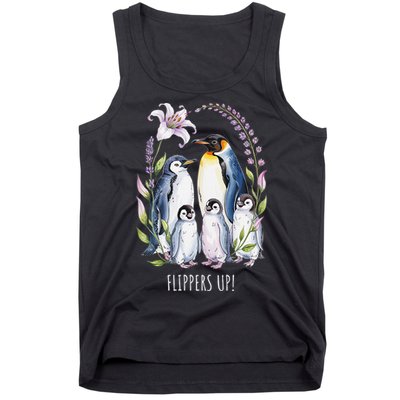 Flippers Up Penguins Resist Tariffs Tank Top