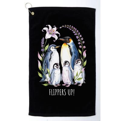 Flippers Up Penguins Resist Tariffs Golf Towel
