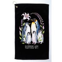 Flippers Up Penguins Resist Tariffs Golf Towel