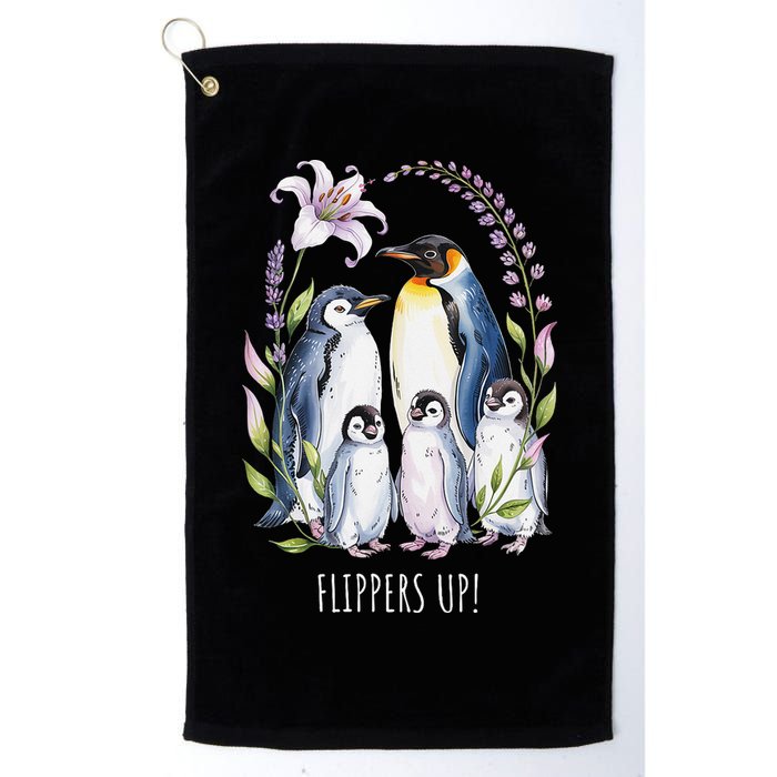 Flippers Up Penguins Resist Tariffs Golf Towel