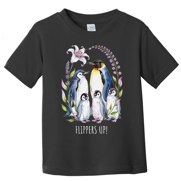 Flippers Up Penguins Resist Tariffs Toddler T-Shirt