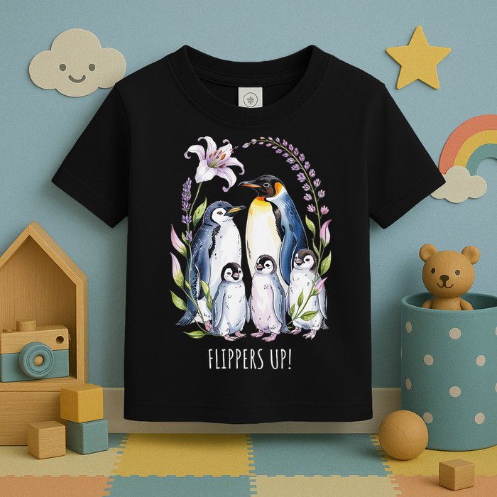 Flippers Up Penguins Resist Tariffs Toddler T-Shirt