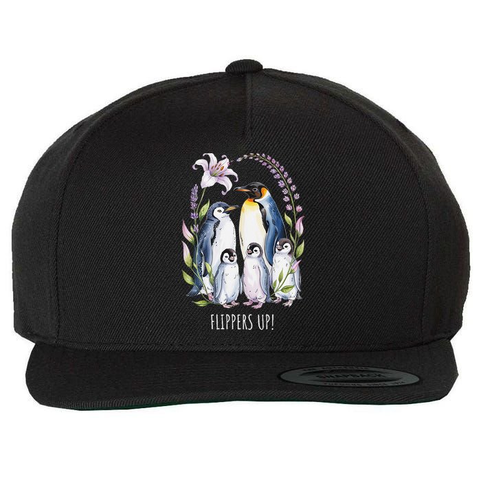 Flippers Up Penguins Resist Tariffs Wool Snapback Cap