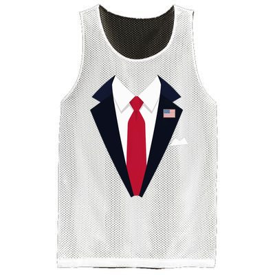 Funny Usa President Trump Suit Easy Halloween Costume Long Sleeve Mesh Reversible Basketball Jersey Tank