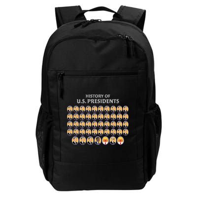 Funny Us Presidents History 1 T0 47 Trump Clown Caricature Backpack
