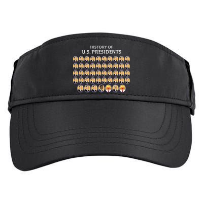 Funny Us Presidents History 1 T0 47 Trump Clown Caricature Adult Drive Performance Visor