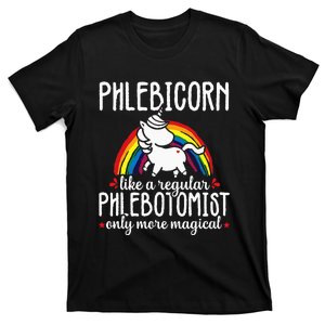 Funny Unicorn Phlebotomist Phlebotomy Technician Nurse RN T-Shirt