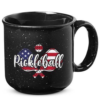 Funny Usa Pickleball Pickleball Player Paddleball Lover 15oz Campfire Ceramic Mug