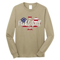 Funny Usa Pickleball Pickleball Player Paddleball Lover Long Sleeve Shirt