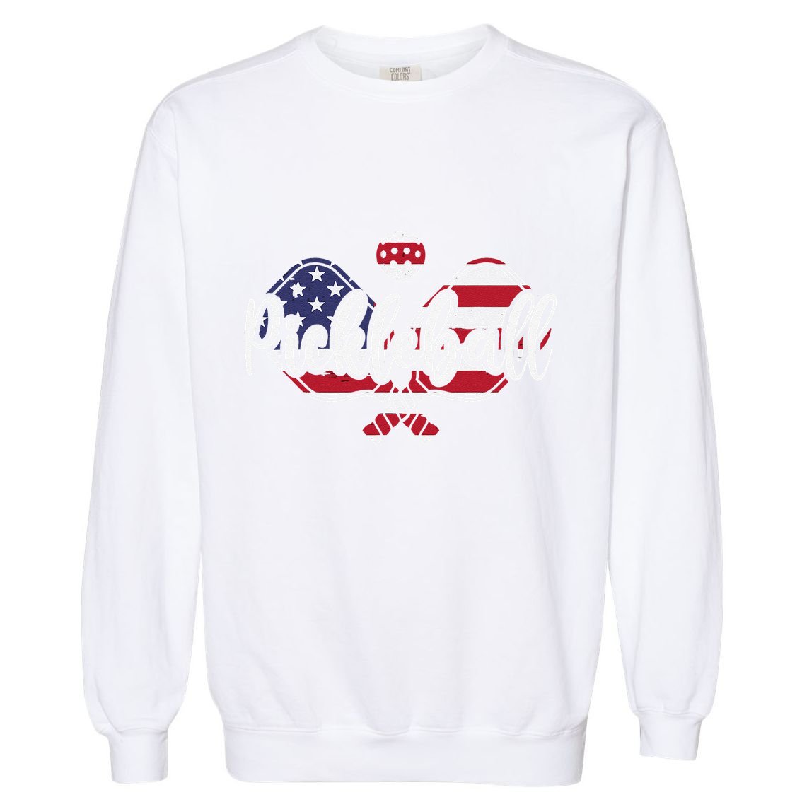 Funny Usa Pickleball Pickleball Player Paddleball Lover Garment-Dyed Sweatshirt