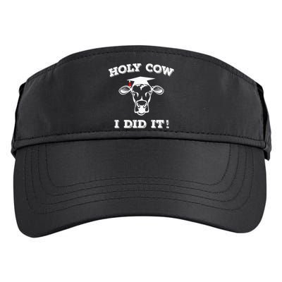 Funny Udderly Proud Graduation Gifts Holy Cow I Did It! Adult Drive Performance Visor