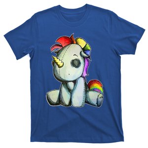 Funny Unicorn Pastel Goth Voodoo Doll Halloween Costume Day T-Shirt