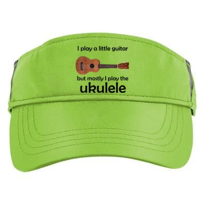 Funny Ukulele Pun Little Guitar Adult Drive Performance Visor