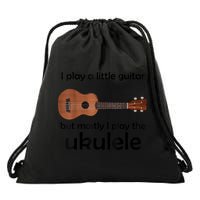 Funny Ukulele Pun Little Guitar Drawstring Bag