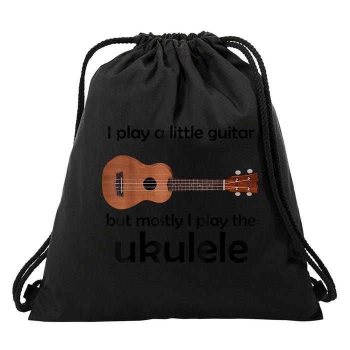 Funny Ukulele Pun Little Guitar Drawstring Bag