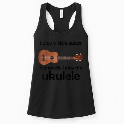 Funny Ukulele Pun Little Guitar Womens Tank Top