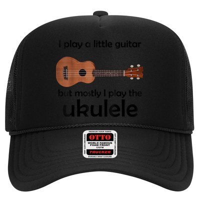 Funny Ukulele Pun Little Guitar Trucker Hat
